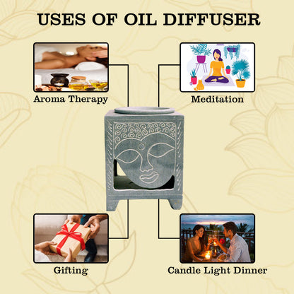 Buddha Aroma Oil Diffuser (Italy Paleva Stone)
