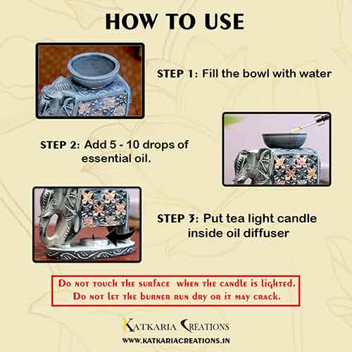 Chess Elephant Aroma Oil Diffuser (Italy Paleva Stone)