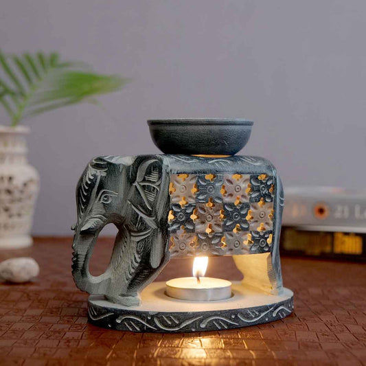 Chess Elephant Aroma Oil Diffuser (Italy Paleva Stone)
