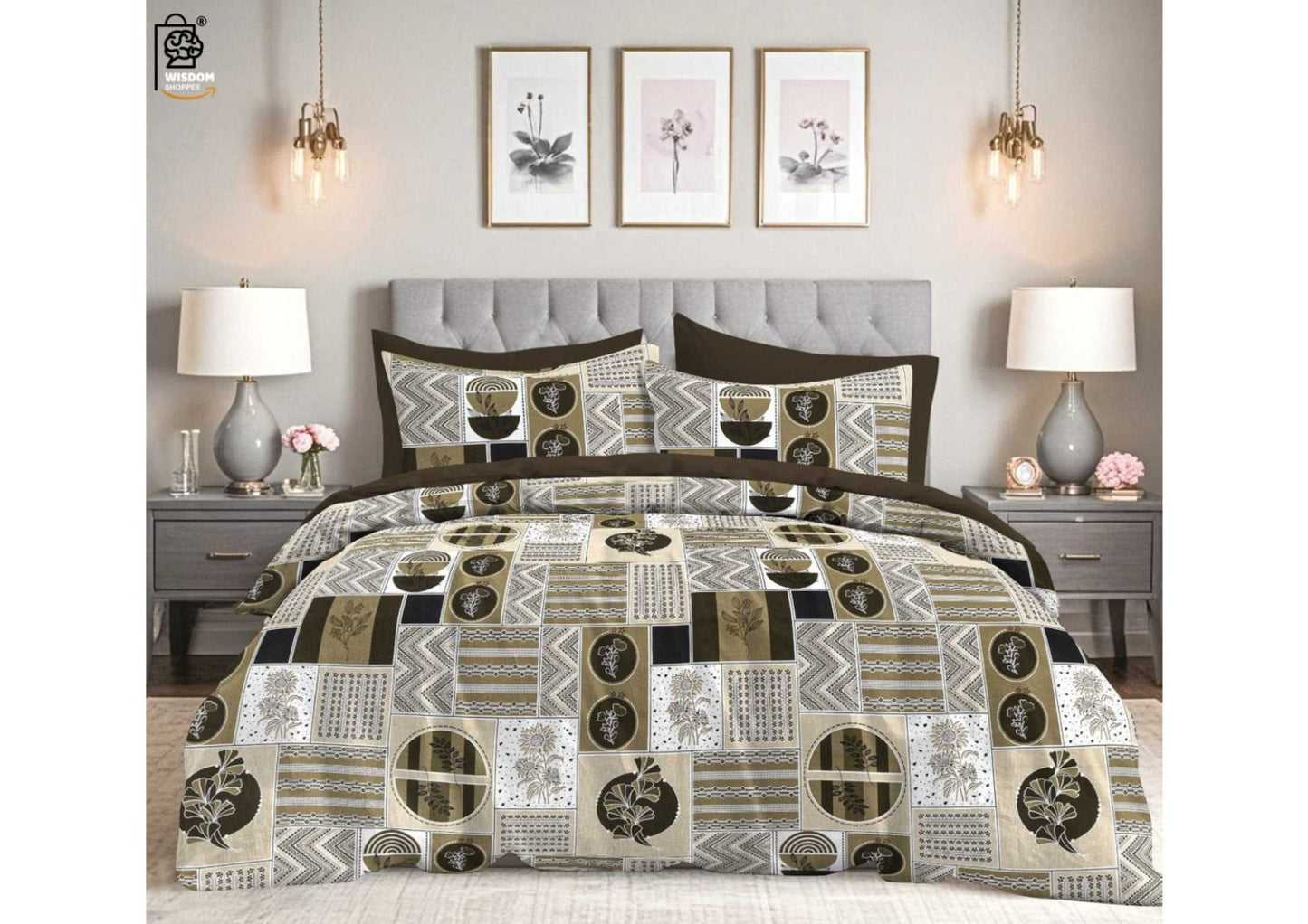 Aurellia Premium Double Bedsheet (90" x 100") - 300 TC