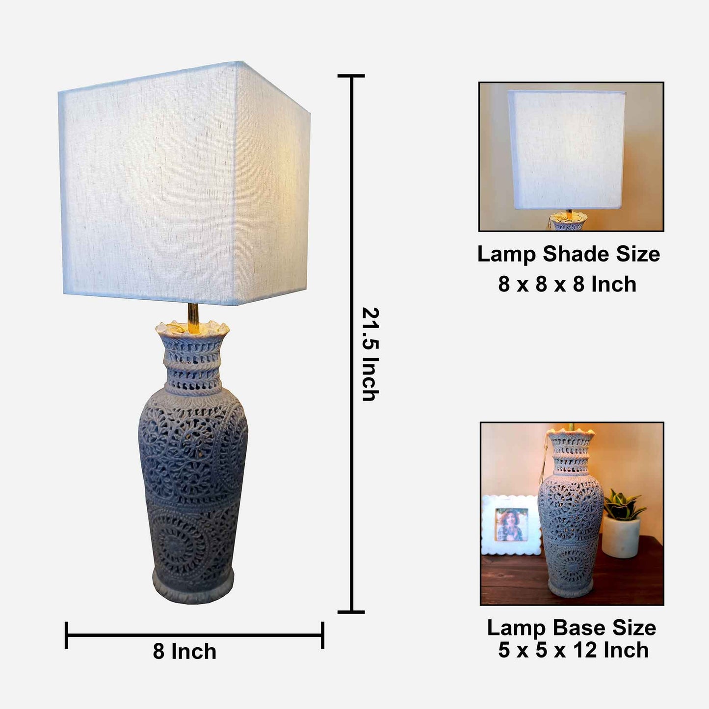 Soapstone Vase Table Lamp