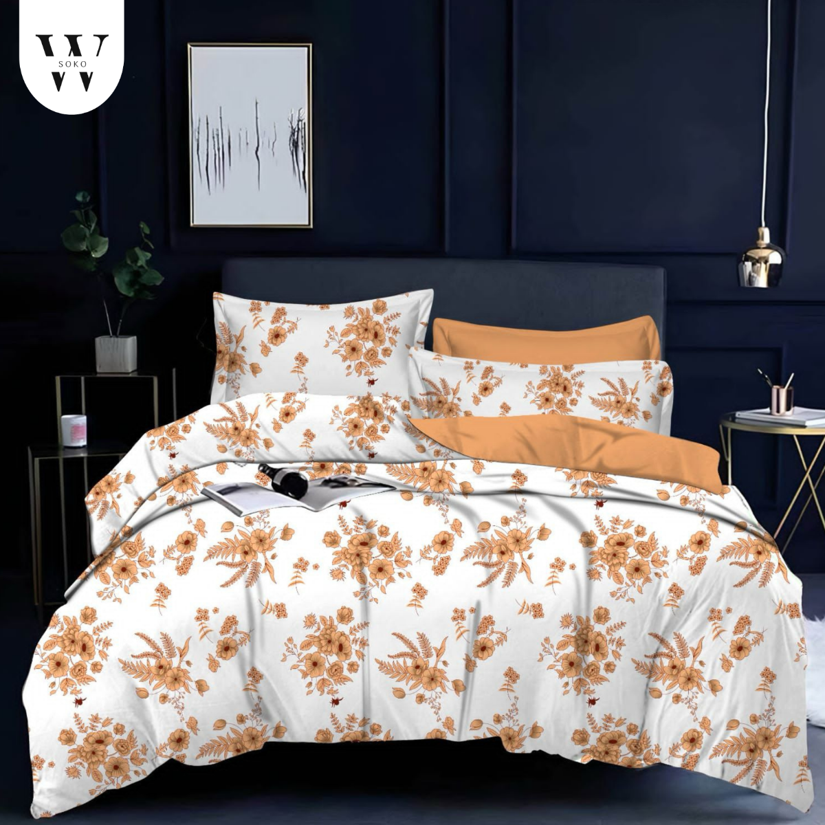 Fiorara Premium Double Bedsheet (90" x 100") - 300 TC