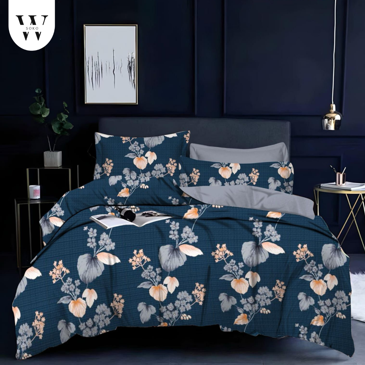 Orlinne Premium Double Bedsheet (90" x 100") - 300 TC