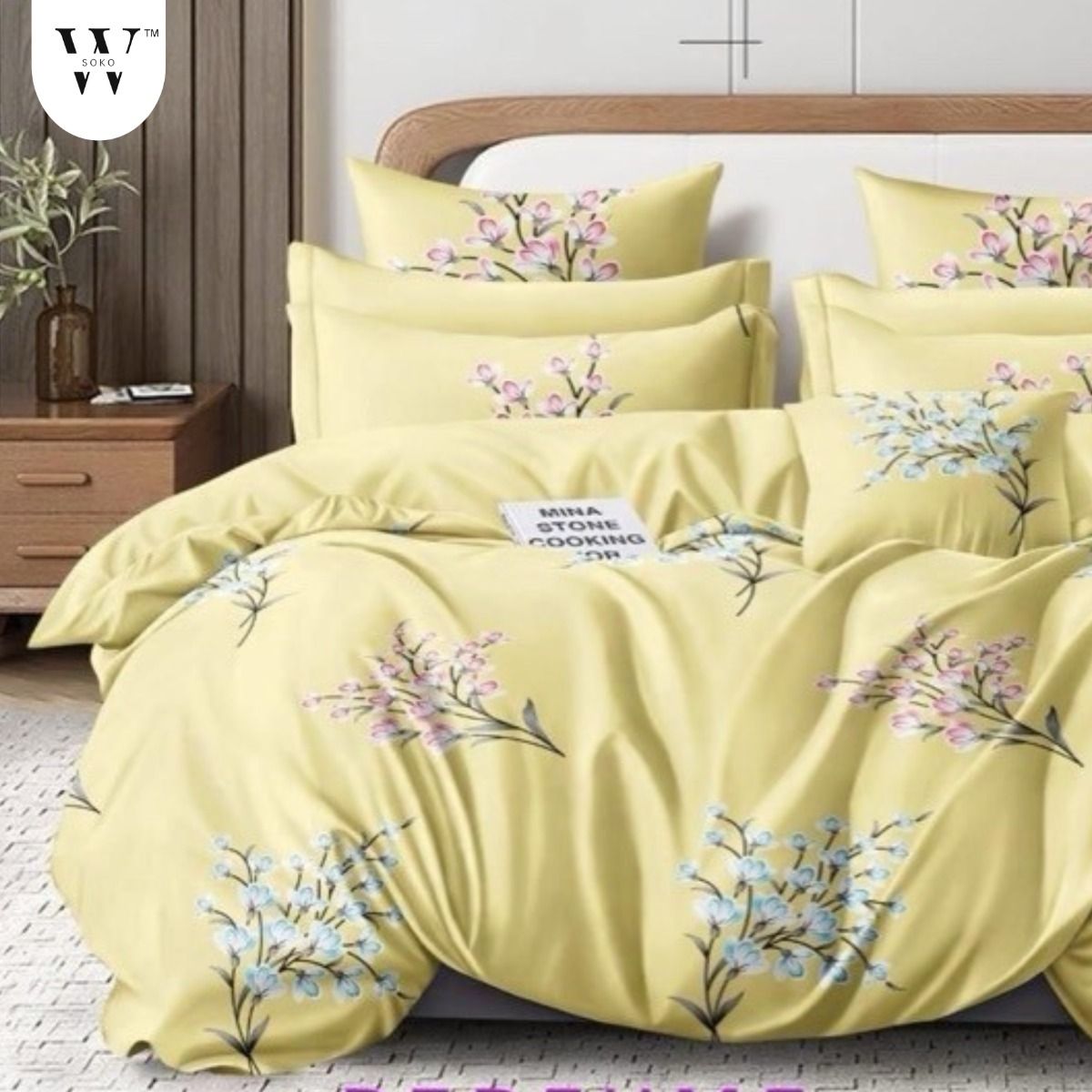 Marielle Premium Double Bedsheet (90" x 100") - 300 TC