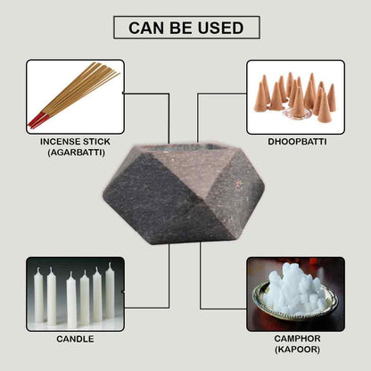Diamond Incense Burner (Marble Soapstone)