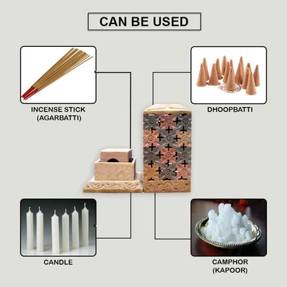 Chess Incense Holder- 5inch (Marble Soapstone)