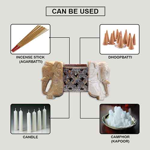 Elephant Incense Holder (Marble Soapstone)