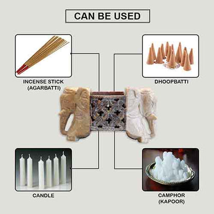 Elephant Incense Holder (Marble Soapstone)