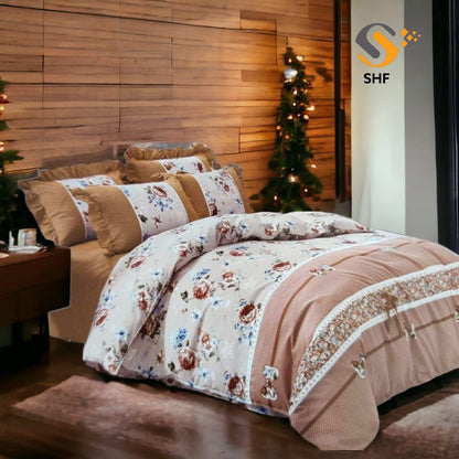 Vionna Premium Queen Size Bedsheet (90" x 100") - 400 TC