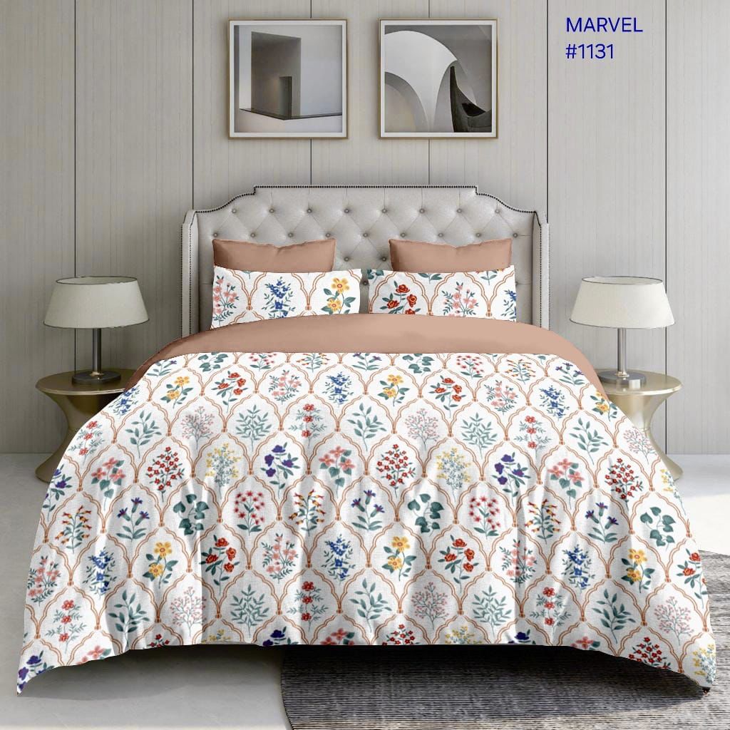 Mavona Premium Queen Size Bedsheet (90" x 100") 300 TC