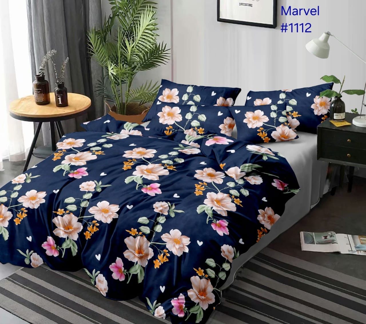 Florelle Premium Queen Size Bedsheet (90" x 100") 300 TC