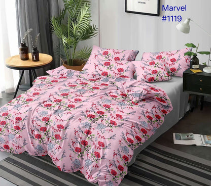 Estaviah Premium Queen Size Bedsheet (90" x 100") 300 TC