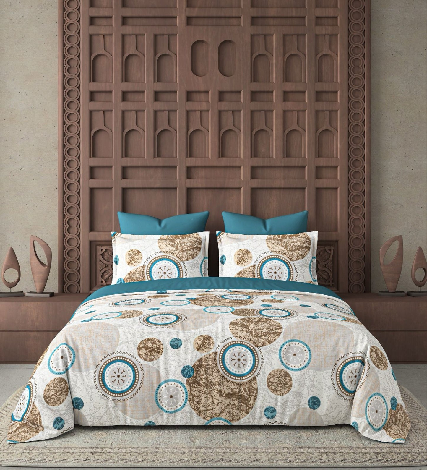 Clarynn Premium Queen Size Bedsheet (90" x 100") 300 TC