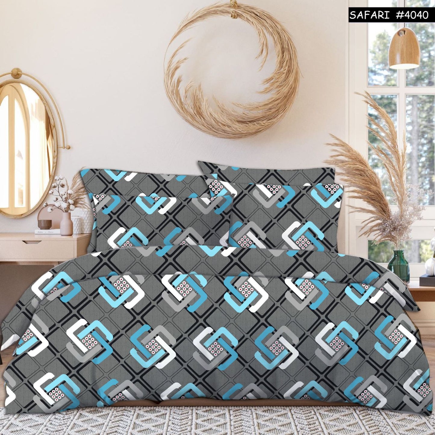 Auriane Premium Queen Size Bedsheet (90" x 100") 300 TC