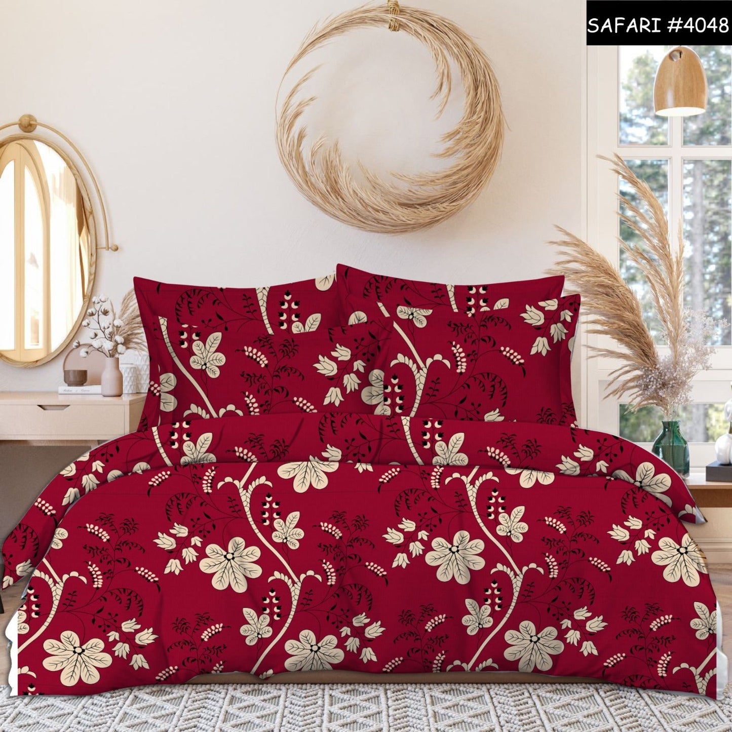 Ventirra Premium Queen Size Bedsheet (90" x 100") 300 TC