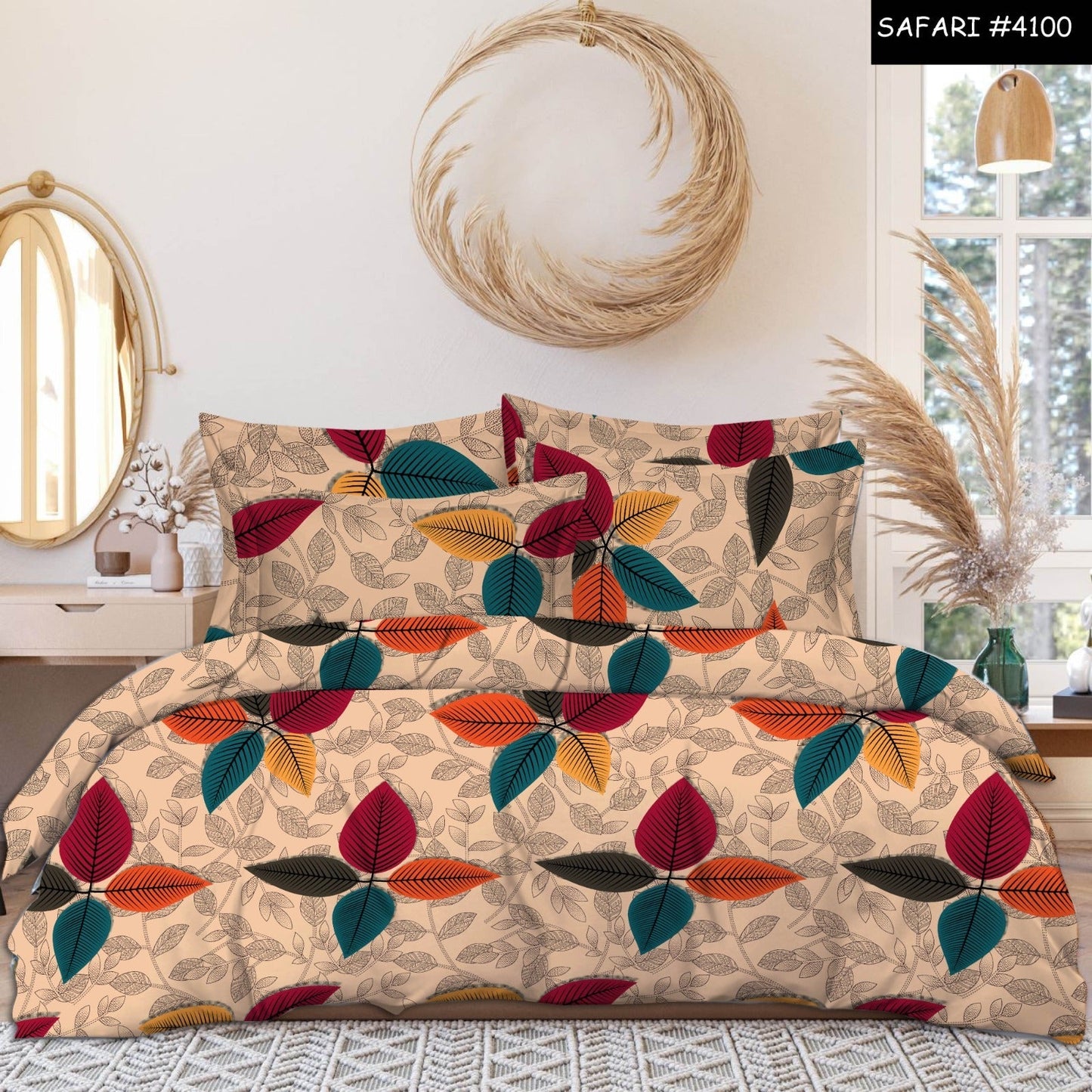 Verinnia Premium Queen Size Bedsheet (90" x 100") 300 TC