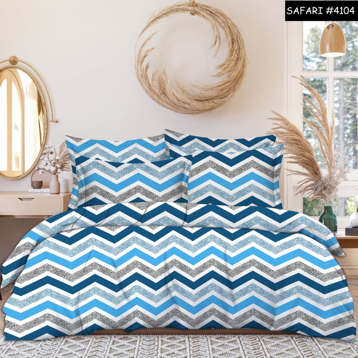 Felanisse Premium Queen Size Bedsheet (90" x 100") 300 TC