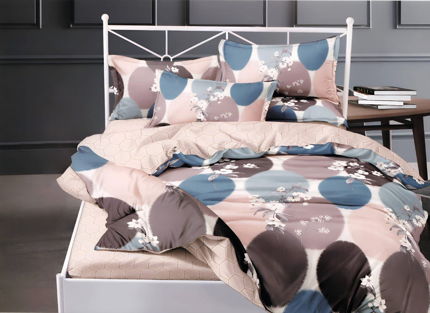 Novara Premium King Size Bedsheet (108" x 108") - 400TC