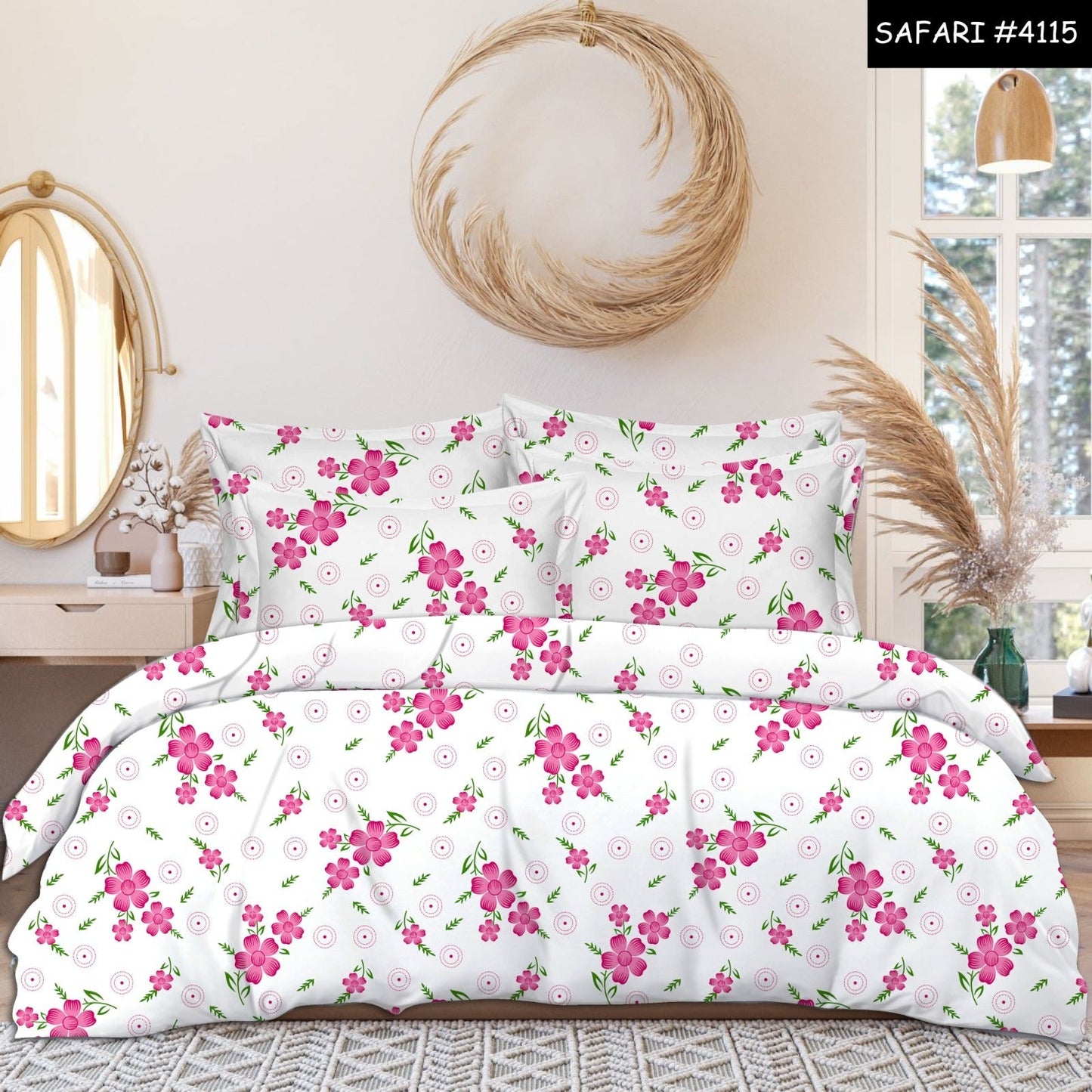 Mystera Premium Queen Size Bedsheet (90" x 100") - 300 TC