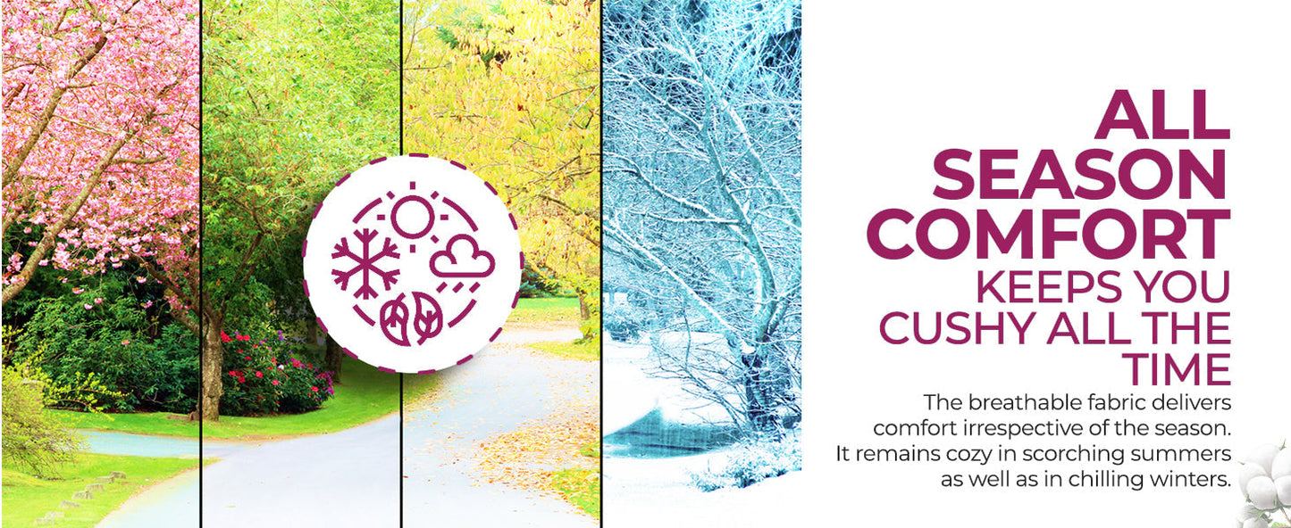 White Plain-Lined Premium King Size Bedsheet (108" x 108") 400TC