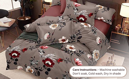 Emerelle Premium King Size Bedsheet (108" x 108"): 400 TC