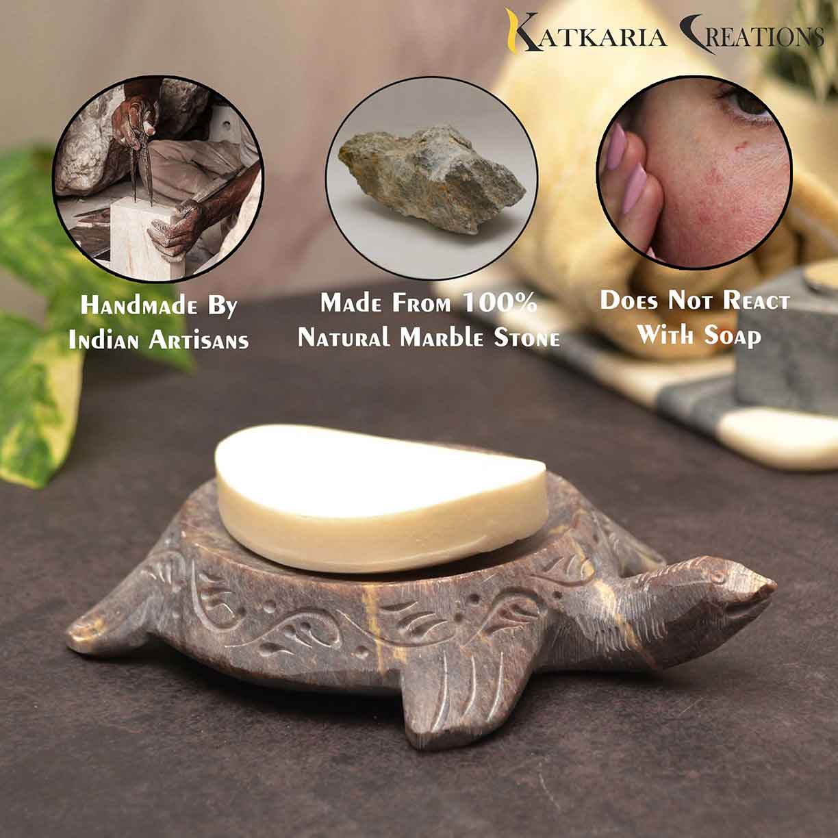 Turtle Soap Holder For Bathroom & Kitchen